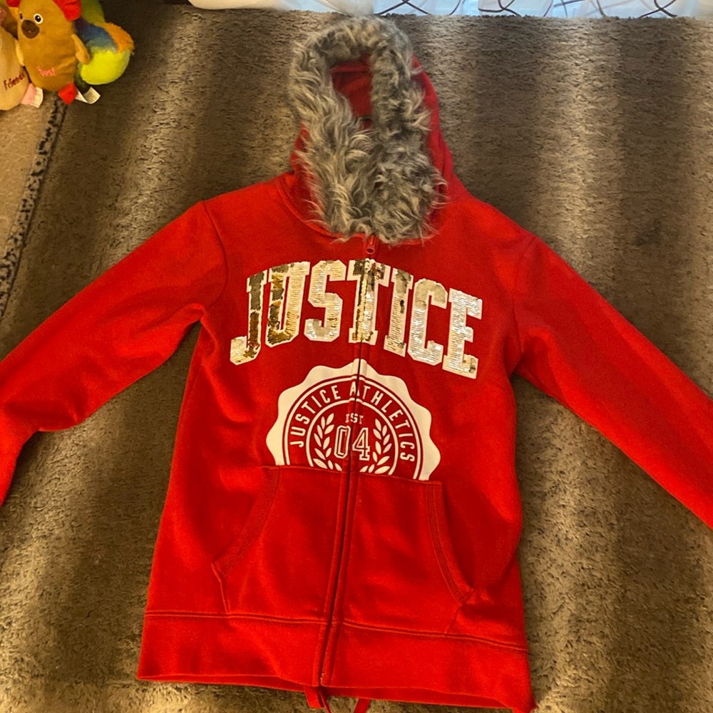 Justice Sweatsuit W Fur Hood